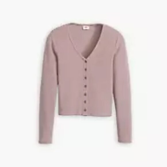 Levi's Muse Vanilla Stripe Rose Long Sleeve T-shirt/NWT/XL - Picture 5 of 13